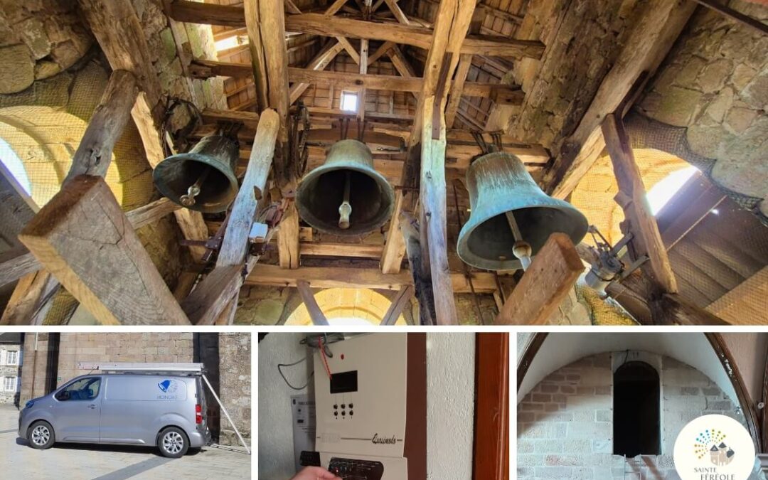 Les cloches dans nos campagnes ont parfois perdu de leur sonnant. Elles font pourtant partie du patrimoine sonore, un patrimoine protégé au titre historique et culturel de la nation. Chaque année, la société Honoré réalise l'entretien et révise le système de cloches de notre église, pour que le poids des années n'entame pas leurs sonorités.