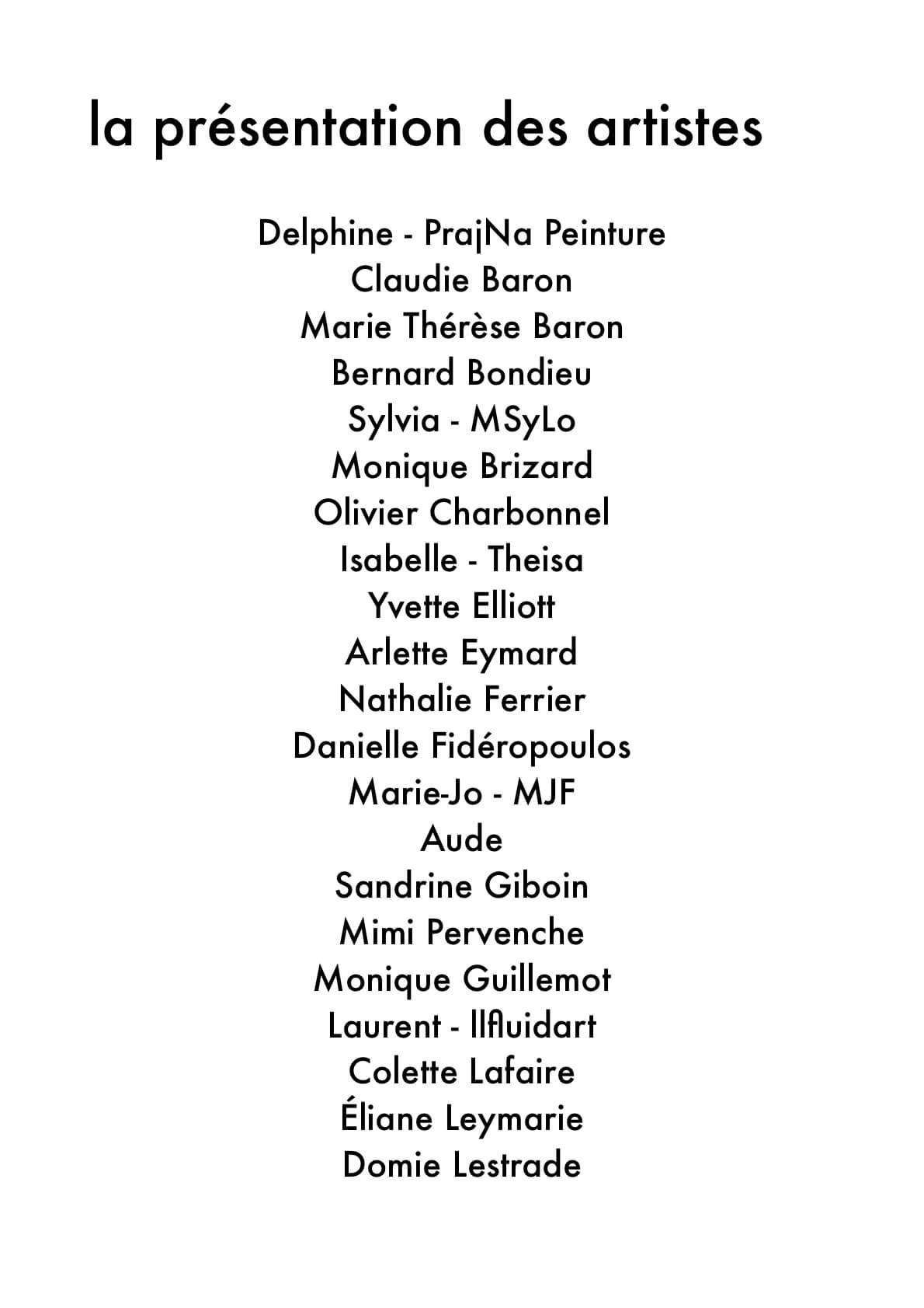 Les artistes Les artistes de Sainte-Féréole fait montmartre