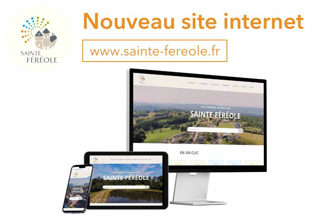 Publicité du nouveau site internet de la commune