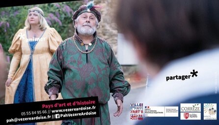 Affiche Visites théâtralisées Sainte-Féréole