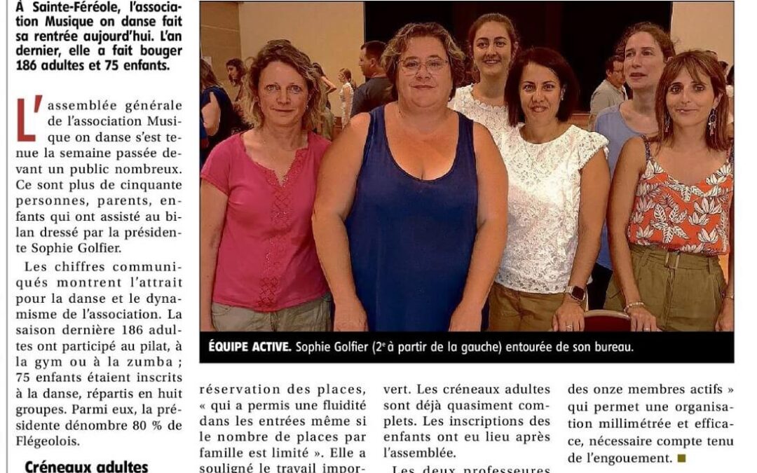 SUCCÈS POUR MUSIQUE ON DANSE