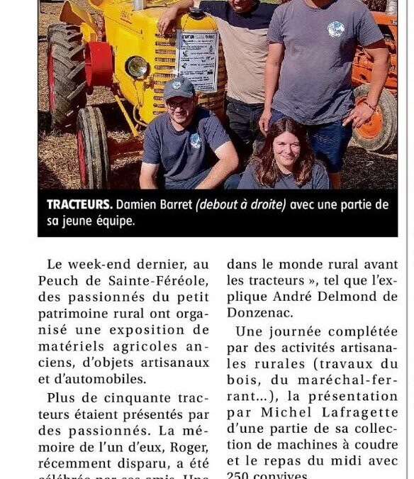 LA JEUNESSE VALORISE LE PATRIMOINE RURAL