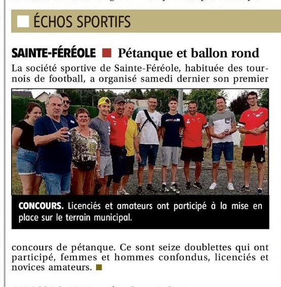 PÉTANQUE ET BALLON ROND