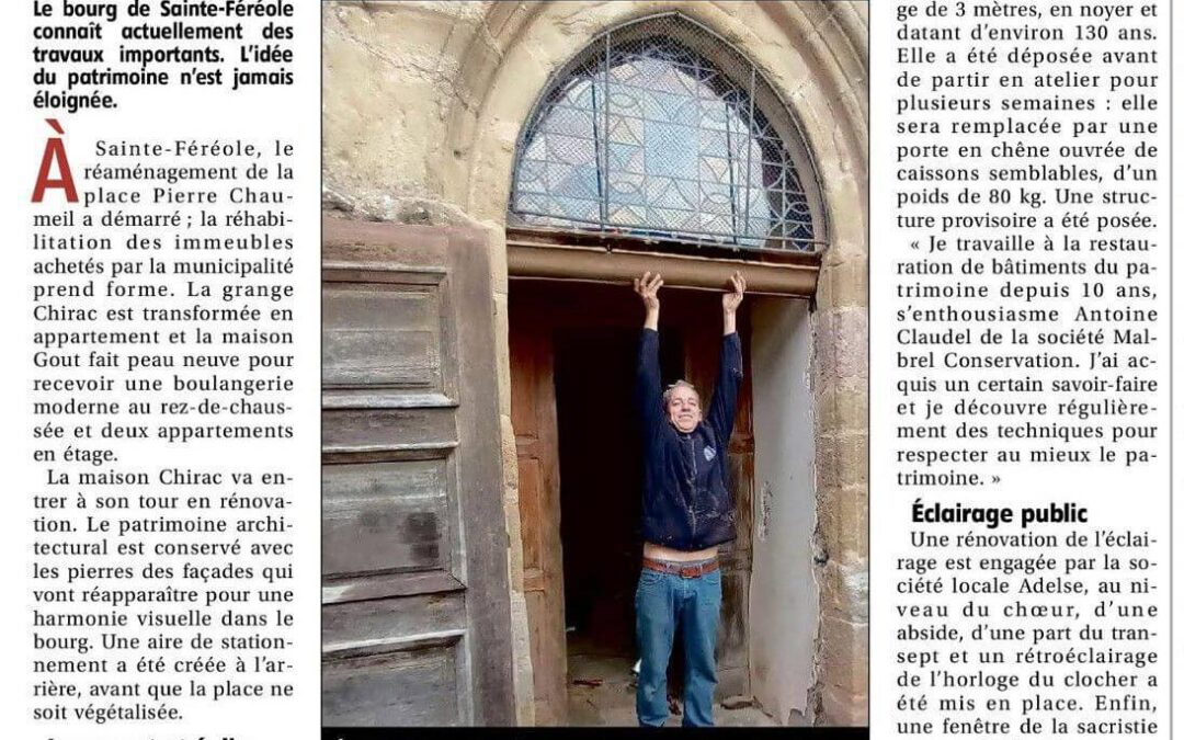 LE PATRIMOINE EN TRAVAUX – L’ÉGLISE