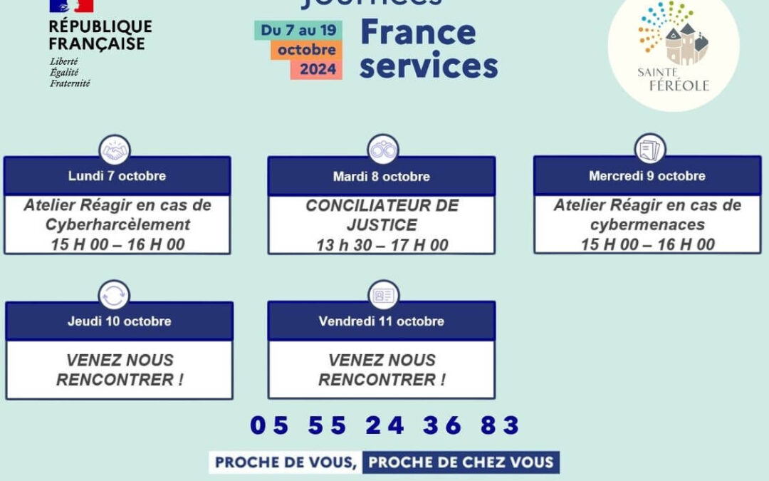 JOURNÉES FRANCE SERVICES semaine 1