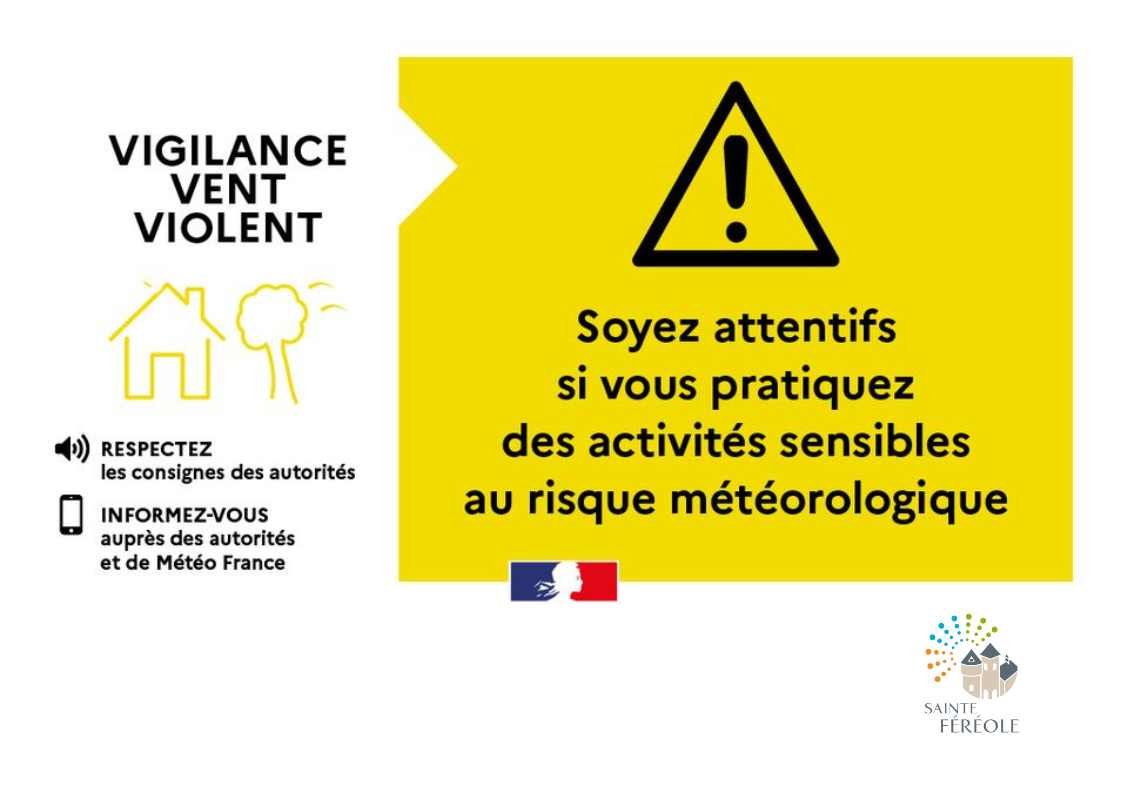 #VigilanceMétéo | 🟡 La #Corrèze sera placée demain en vigilance jaune vents violents. Des rafales jusqu'à 95km/h sont attendues en Haute-Corrèze. Soyez prudents si vous pratiquez des activités extérieures. Tenez-vous informés 👇 https://vigilance.meteofrance.fr/fr/correze