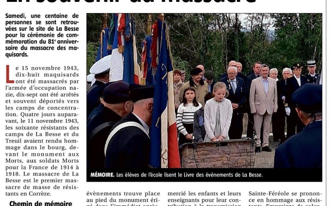 EN SOUVENIR DU MASSACRE