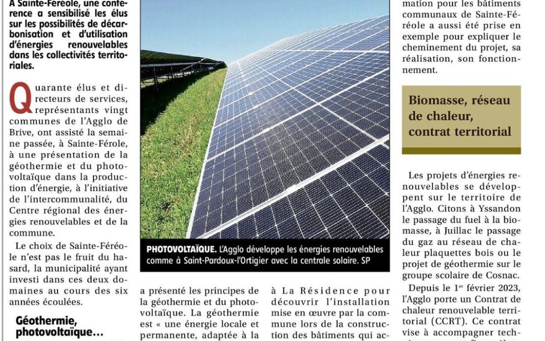 LES ÉNERGIES LOCALES FAVORISÉES