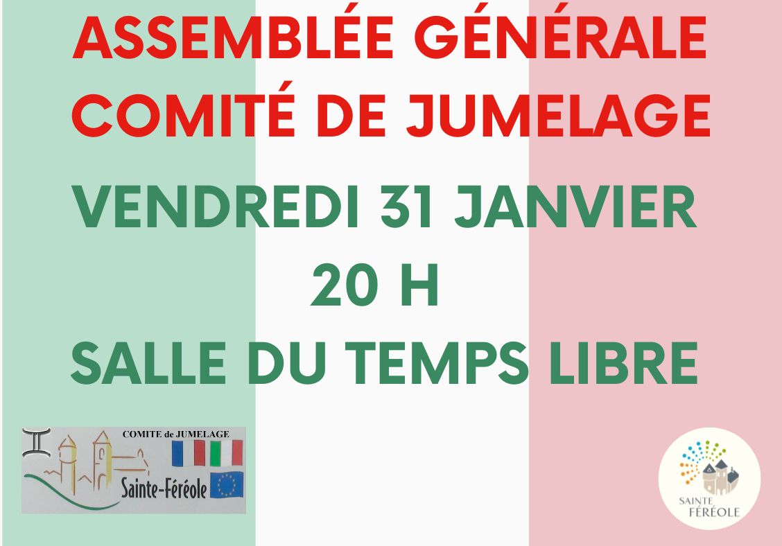 vendredi 31 janvier 20h salle du temps libre
