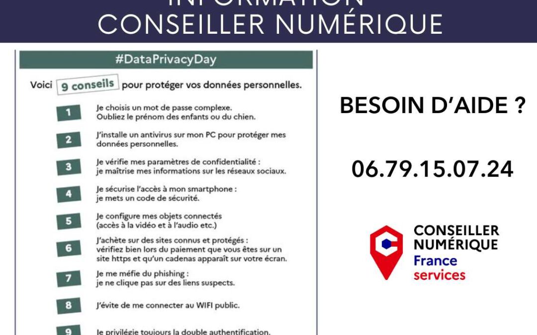 PROTECTION DES DONNÉES : Les conseils pratiquent