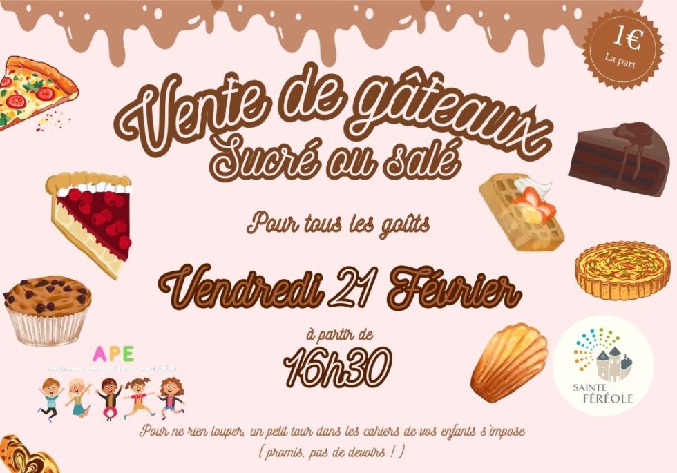 VENTE DE GÂTEAUX - Sainte-Féréole