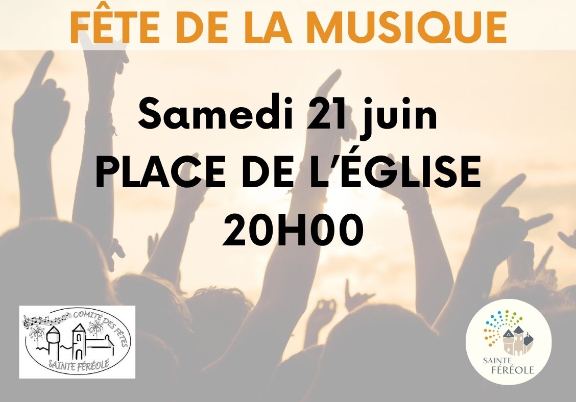 Samedi 21 Juin: Fête de la Musique Place de l'Eglise A partir de 20h - Ambiance Flégeoloise Concert avec le groupe Les Repris de Justesse Grillades - Buvette *Repli possible salle du temps libre en cas de mauvais temps