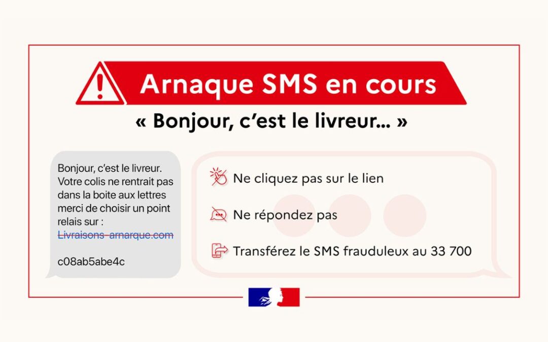 Vous avez reçu un message par SMS ou par e-mail qui semble provenir d’un service de livraison ? ⚠️ Attention ! Cette tentative d'hameçonnage circule depuis quelque temps. Plus d'informations ⤵️ https://www.cybermalveillance.gouv.fr/.../escroqueries...