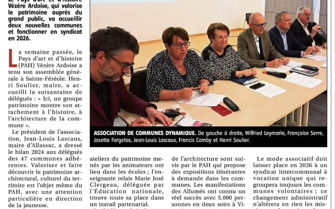 LE PAYS D&rsquo;ART ET D&rsquo;HISTOIRE ÉVOLUE