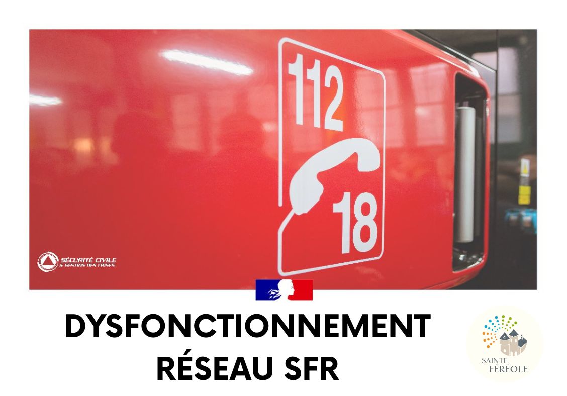 DYSFONCTIONNEMENT RÉSEAU SFR