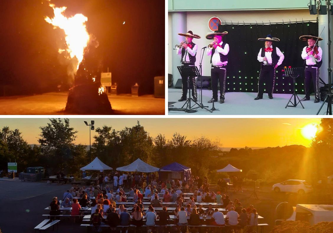 Le Comité des Fêtes de Sainte Féréole a concocté une nouvelle fois une très belle soirée estivale dans la tradition des feux de la Saint Jean .