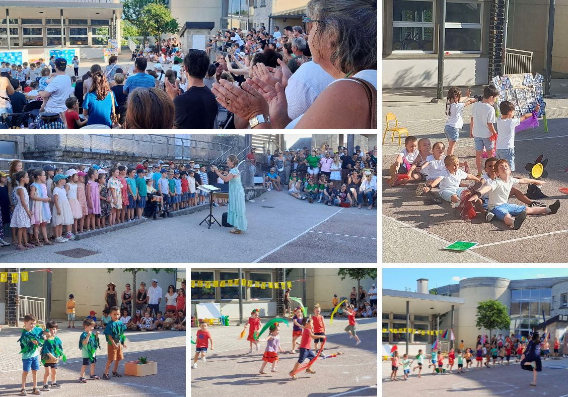 Retour en images pour ce magnifique spectacle proposé par les jeunes artistes de l’école, les enseignants et les personnels municipaux malgré la chaleur.