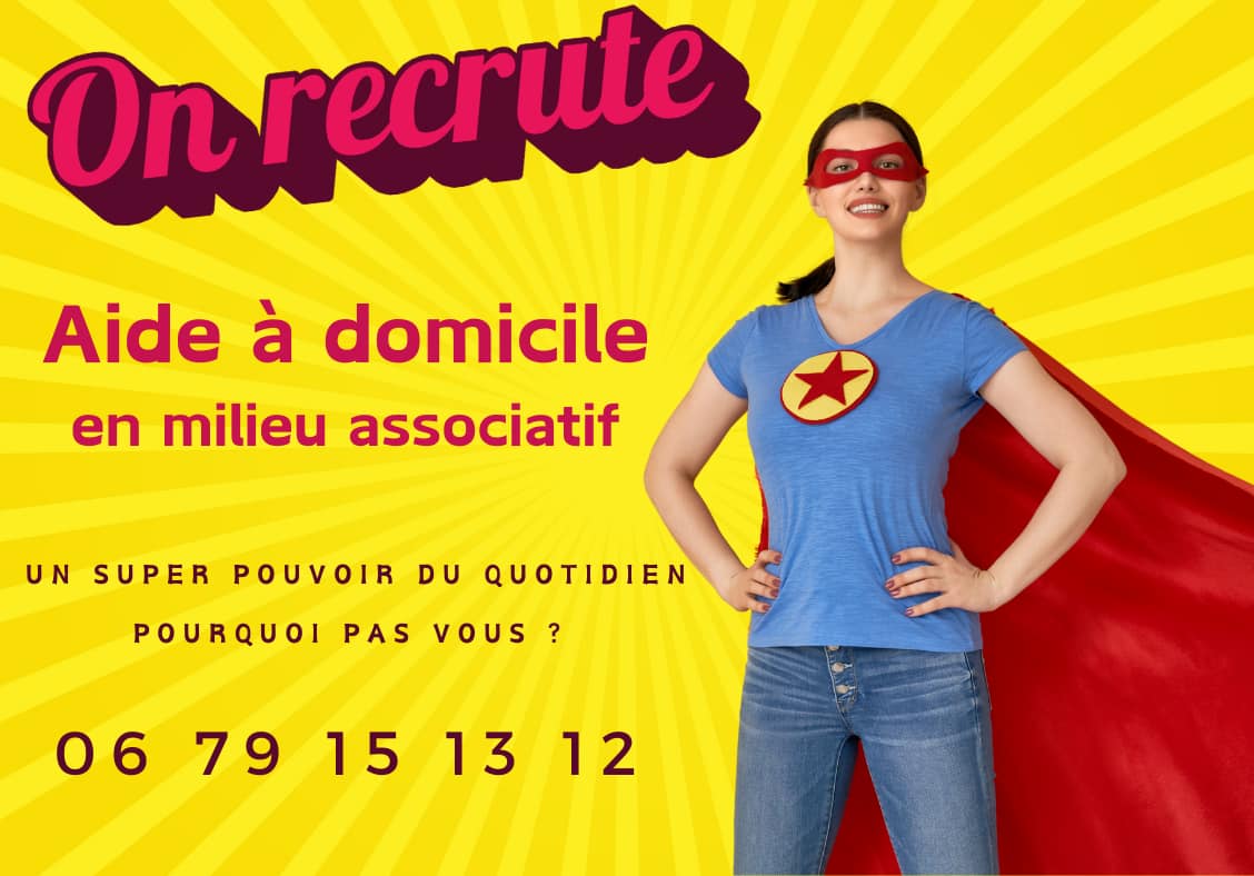 Offre d'emploi d'aide à domicile en milieu associatif à temps complet : Vous êtes avenant(e), vous aimez le contact, vous êtes doué(e) d'empathie. Vous êtes organisé(e) et vous avez l'esprit d'initiative Vous avez une petite expérience dans l'intervention à domicile auprès des familles Envoyez votre candidature à association.autonomie@gmail.com Poste en CDD pouvant déboucher sur un CDI. Déplacements sur une seule et même commune. Pour plus d'informations, vous pouvez joindre Sonia au 06 79 15 13 12.
