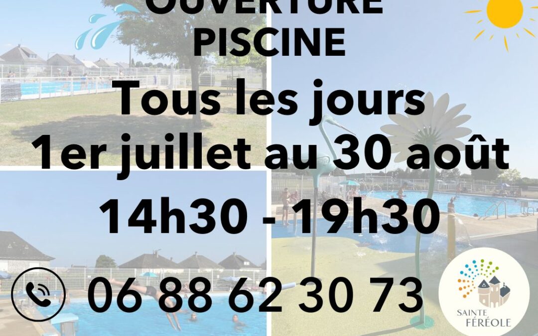 OUVERTURE DE LA PISCINE