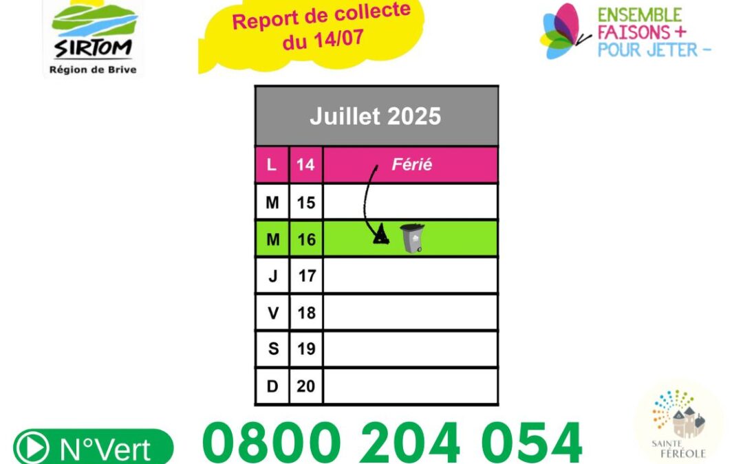 SIRTOM REPORT DE COLLECTE