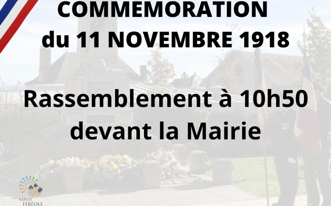 Rassemblement à 10h50 devant la Mairie.
