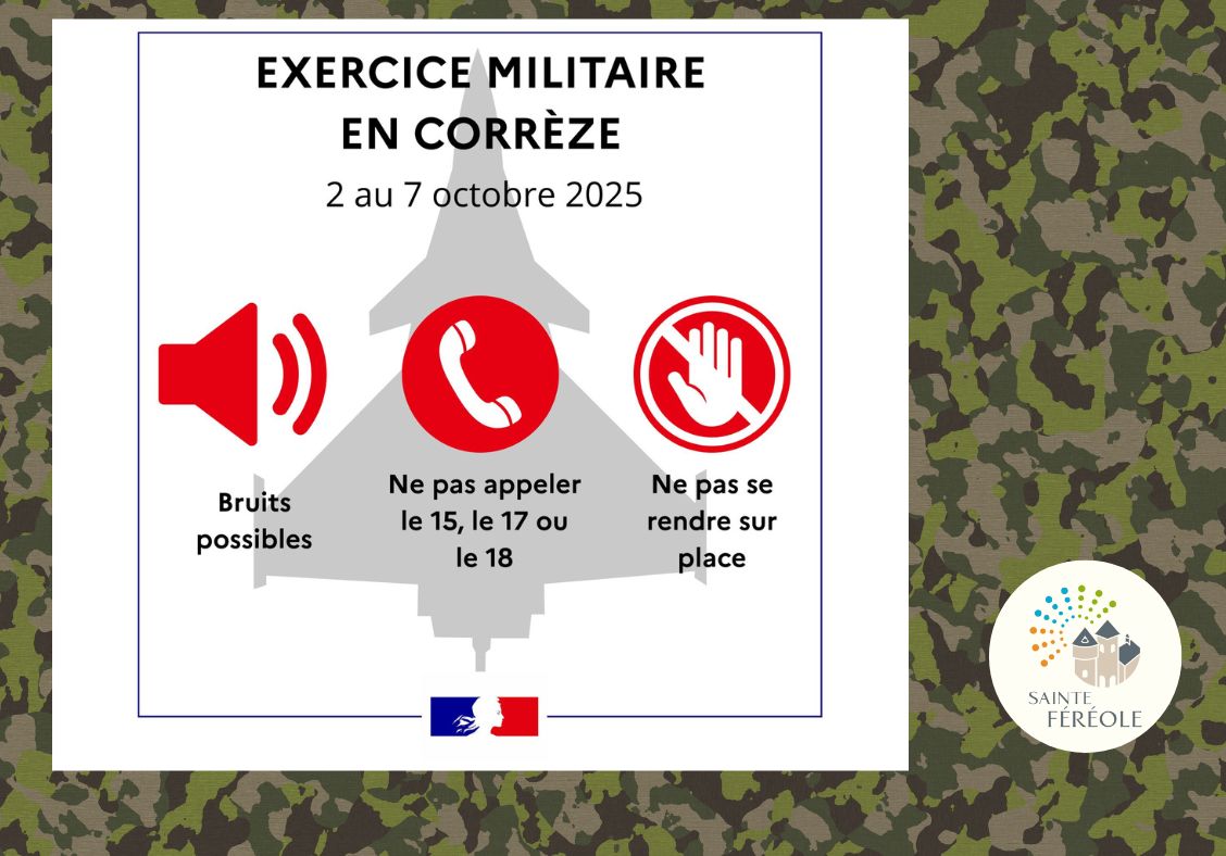 Des manœuvres militaires auront lieu en Corrèze à partir de demain jusqu'au 7 octobre dans le cadre de l’exercice international VOLFA 25 organisé par Armée de l'Air et de l'Espace.