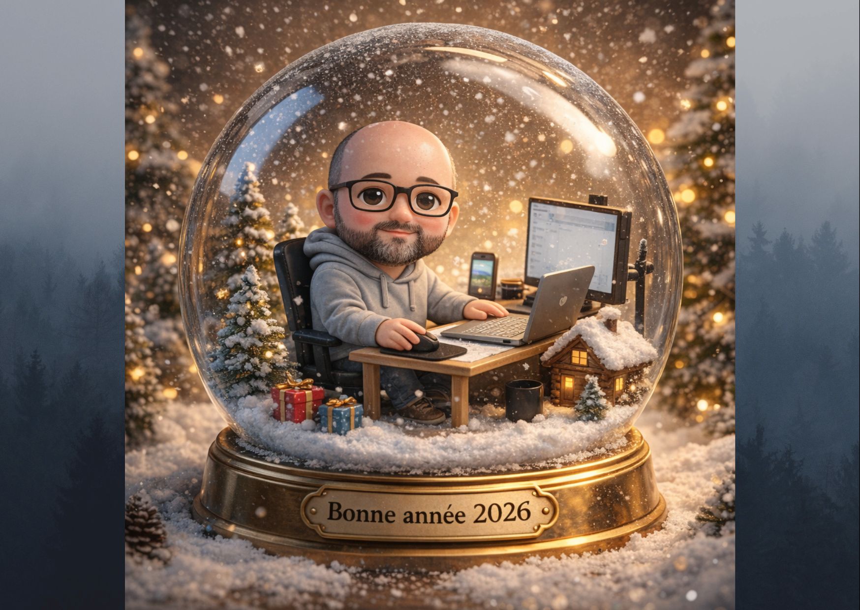 Recevez mes meilleurs vœux numériques pour cette année 2025 !