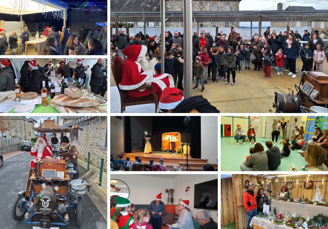 À l’occasion des fêtes de fin d’année, Sainte-Féréole a vécu une période riche en animations, rassemblant habitants de tous âges autour de moments conviviaux, solidaires et festifs. Des marchés aux temps dédiés aux enfants, en passant par les rencontres intergénérationnelles, l’esprit de Noël a pleinement animé la commune.