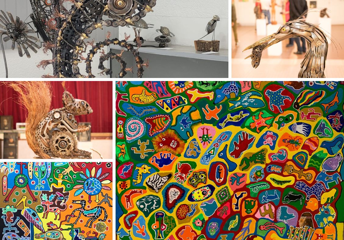 EXPOSITION SALLE DU TEMPS LIBRE les 7 et 8 Mars de 09 h 00 à 19 h 00 Deux artistes de la commune aux univers singuliers se réunissent à l’occasion d’une exposition exceptionnelle placée sous le signe du dialogue entre matières et imaginaires. Pierre Pister, peintre - plasticien, développe une œuvre instinctive et colorée, nourrie par les arts premiers et l’expression libre. Ses toiles éclatantes à l’acrylique, habitées de figures et de symboles, invitent à un voyage intérieur où se mêlent poésie, énergie et spontanéité. Face à cet univers pictural, MANA, sculpteur métal, façonne le fer et les matériaux industriels 100% recyclés pour donner naissance à des œuvres puissantes, souvent inspirées du vivant. Son travail interroge le lien entre l’homme, la nature et la matière brute, transformée avec force et sensibilité. Cette exposition propose une rencontre artistique forte, où peinture et sculpture se répondent et se complètent, offrant au public une expérience visuelle intense et profondément contemporaine.