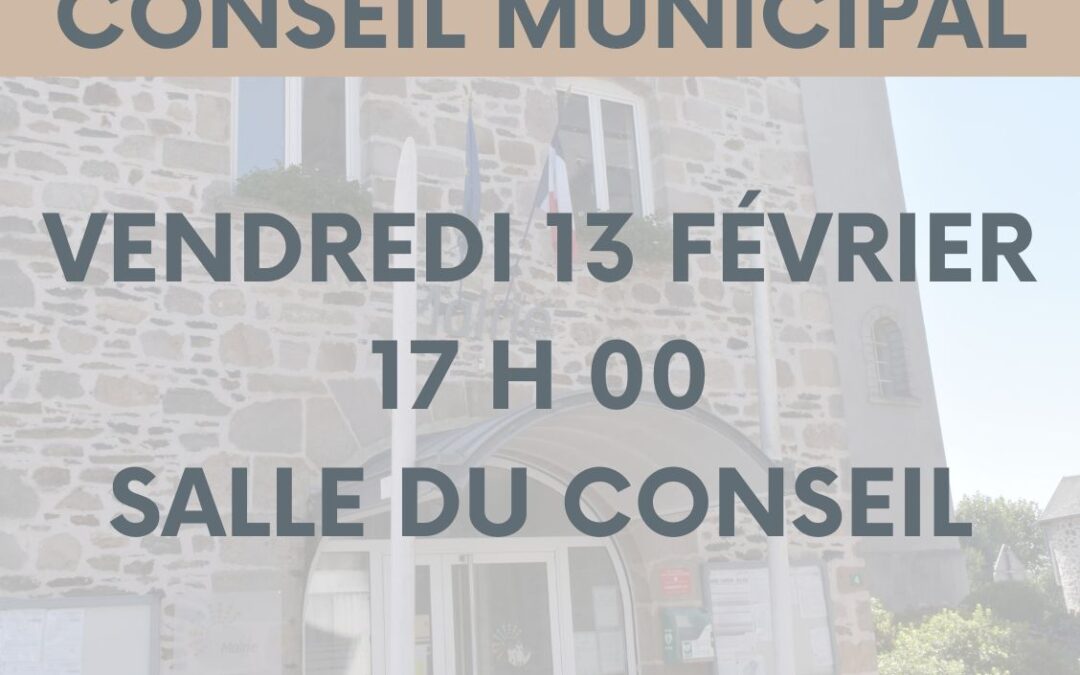 CONSEIL MUNICIPAL