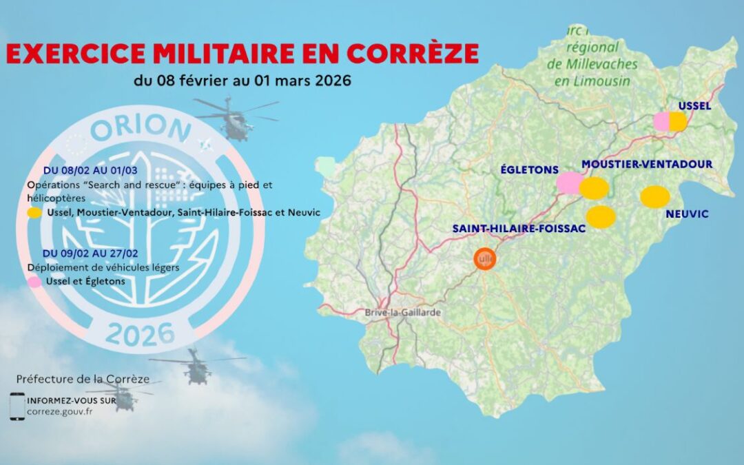 Un exercice militaire d’ampleur se déroulera en #Corrèze à compter de ce dimanche.