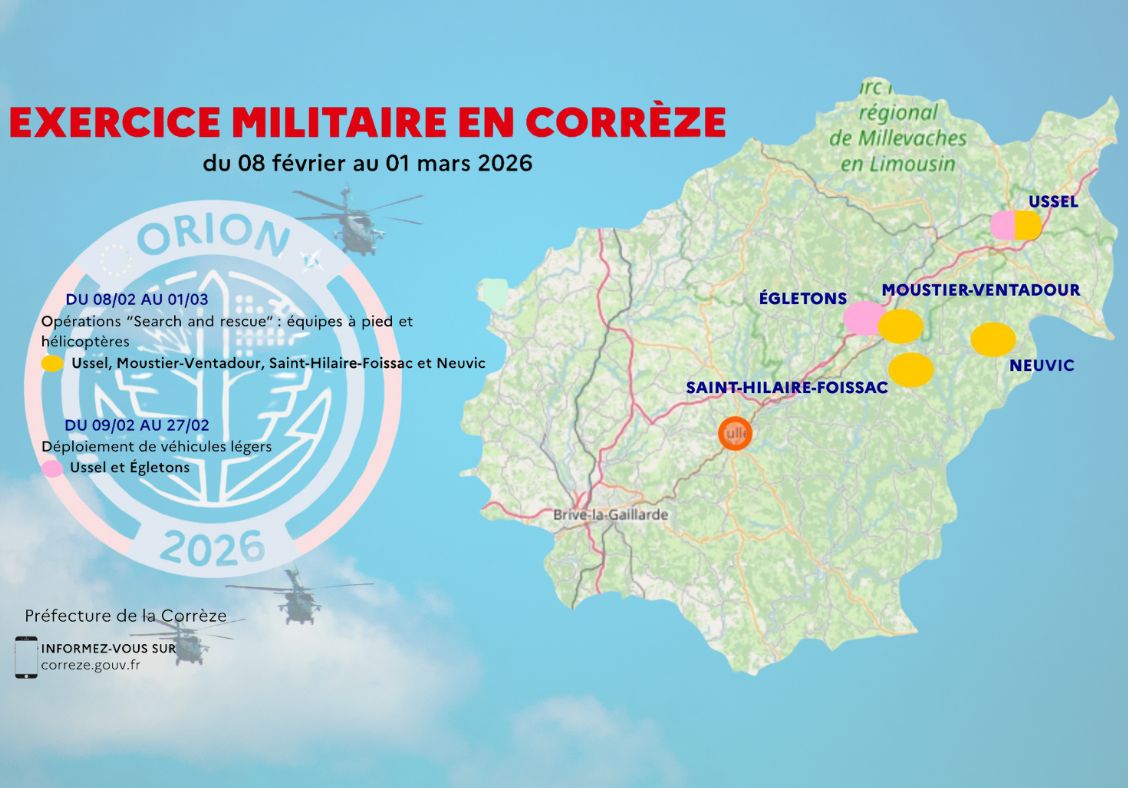 Un exercice militaire d’ampleur se déroulera en #Corrèze à compter de ce dimanche.