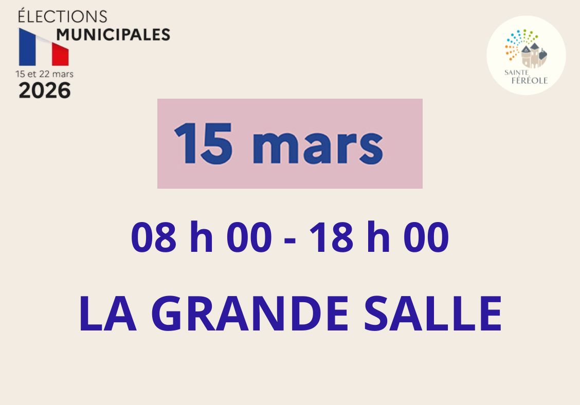 Comme il n’y a pas de refonte de liste électorale cette année, vous ne recevrez pas de nouvelle carte électorale. Seuls les nouveaux inscrits depuis les dernières élections législatives anticipées de juin et juillet 2024 recevront leur carte. Sainte-Féréole a 2 bureaux de vote, tous deux situés à la Grande Salle, 1 allée Antoine Valéry. Pour rappel : – votre bureau de vote est inscrit sur votre carte électorale (Bureau de vote n°1 ou 2), – vous devez être obligatoirement muni d’une pièce d’identité pour pouvoir voter.