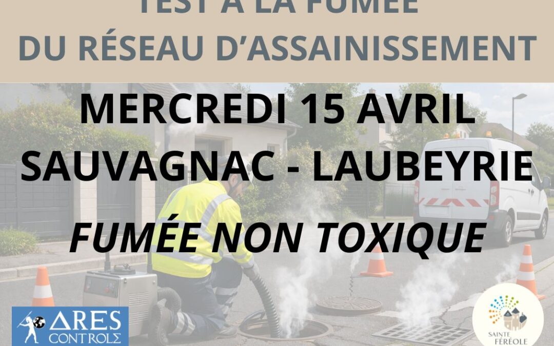TEST À LA FUMÉE DU RÉSEAU D&rsquo;ASSAINISSEMENT