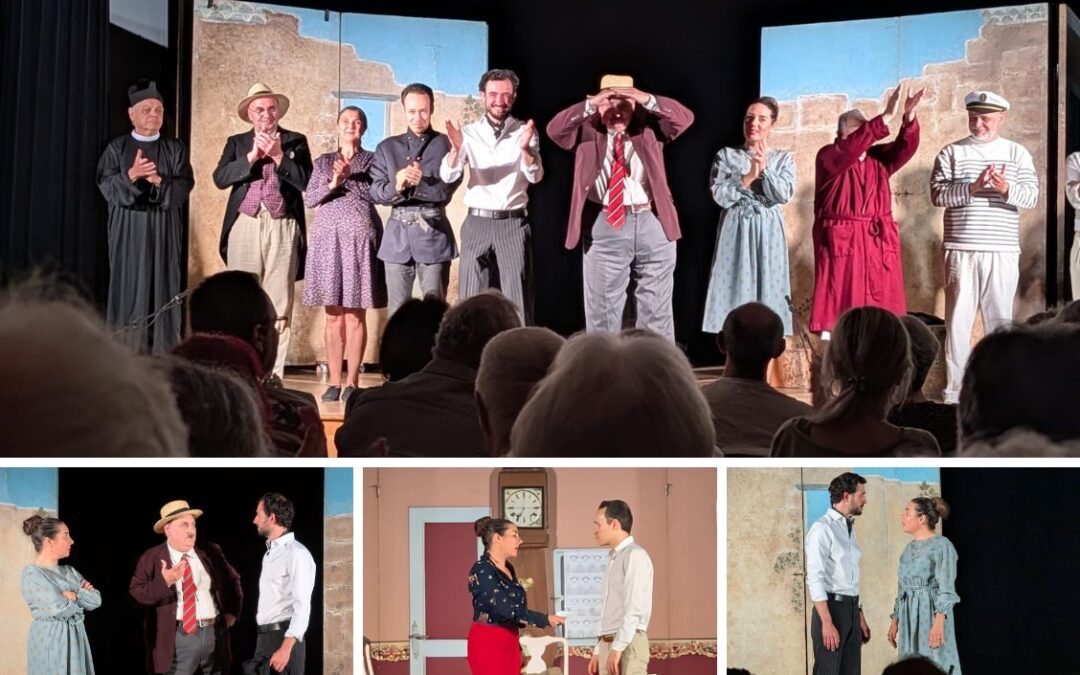 Vendredi 10 avril, la Grande Salle a accueilli une belle soirée culturelle organisée par l’association Expression, avec la représentation de la pièce “César”, interprétée par la Compagnie Baudracco.