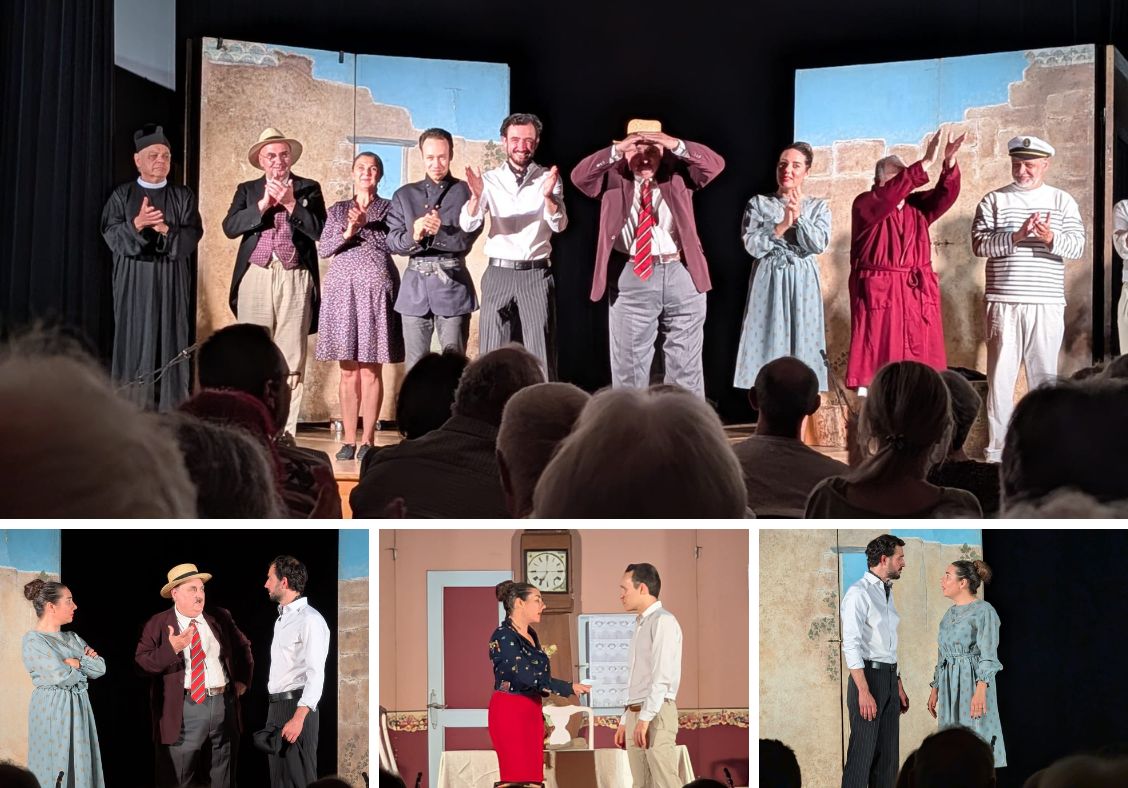 RETOUR EN IMAGES SOIRÉE THÉÂTRE Vendredi 10 avril, la Grande Salle a accueilli une belle soirée culturelle organisée par l’association Expression, avec la représentation de la pièce “César”, interprétée par la Compagnie Baudracco.
