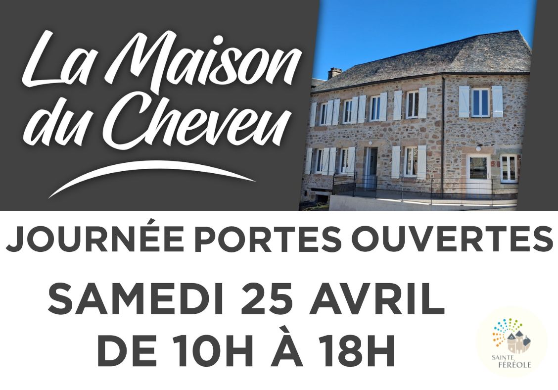 Samedi 25 avril de 10h à 18h, la Maison du Cheveu vous ouvre ses portes ! Venez découvrir les lieux, les méthodes de travail et l’activité proposée. Entrée libre – profitez-en pour voir la transformation de l’ancienne maison Chirac.