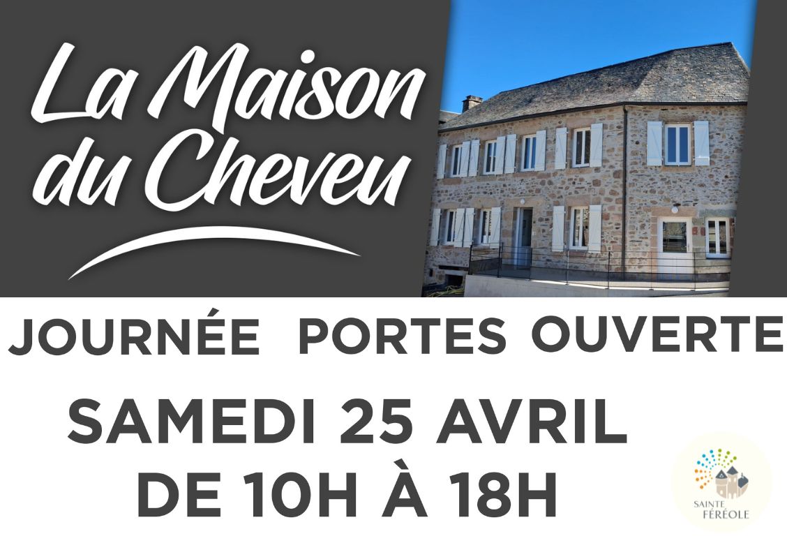 Samedi 25 avril de 10h à 18h, la Maison du Cheveu vous ouvre ses portes ! Venez découvrir les lieux, les méthodes de travail et l’activité proposée. Entrée libre – profitez-en pour voir la transformation de l’ancienne maison Chirac.