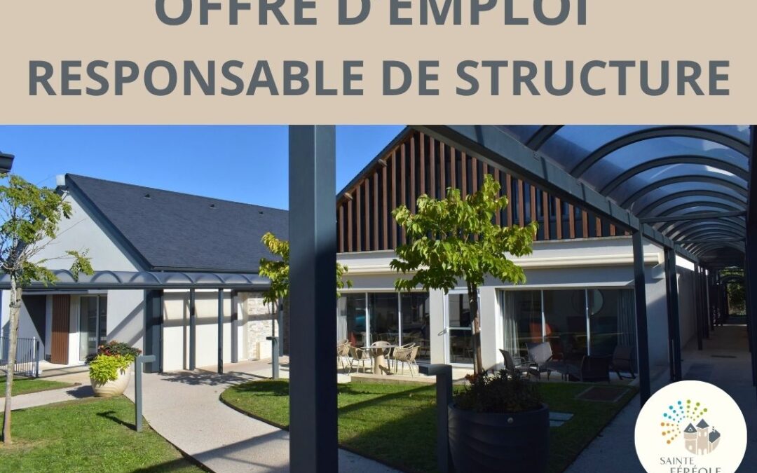 Sainte-Féréole est une commune de plus de 2 000 habitants, constituée de tous les services de proximité, située à 5 minutes de Brive-la-Gaillarde, cherche son responsable de structure.
