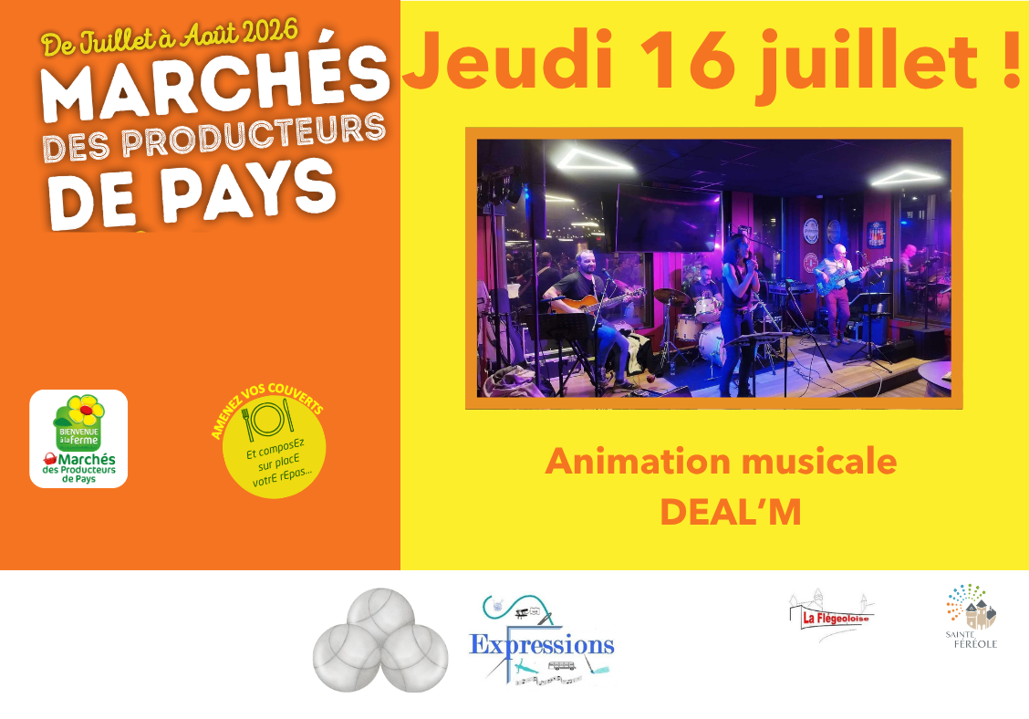 Les producteurs et artisans locaux participants vous donnent rendez-vous dès 17 h place du marché.