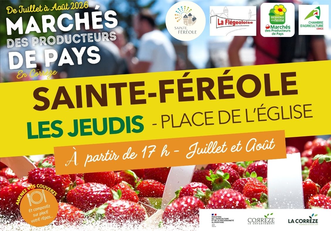 MARCHÉS DES PRODUCTEURS DE PAYS FESTIF ÉTÉ 2026 MARCHÉS DES PRODUCTEURS DE PAYS FESTIF ÉTÉ 2026