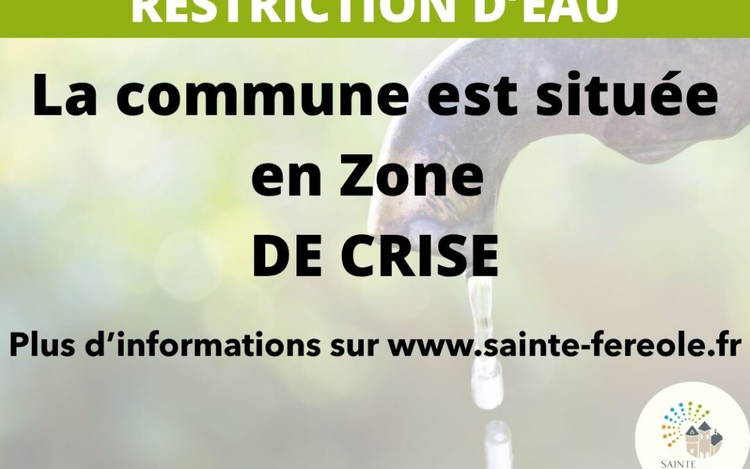 La commune est en zone de crise